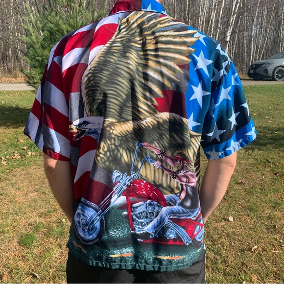 Vintage Steve and Barry’s Club Shirt America Chopper - Picture 3 of 5